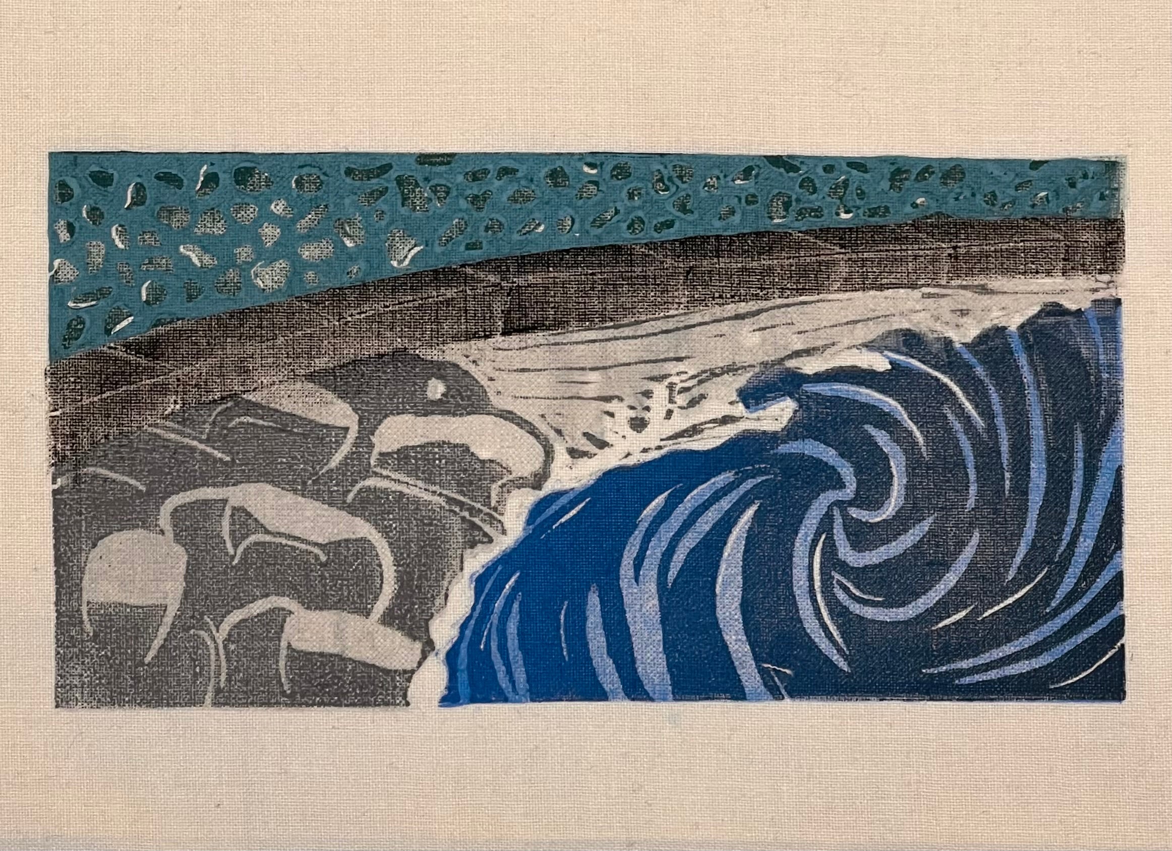 Holyhead on fabric 19.5x15